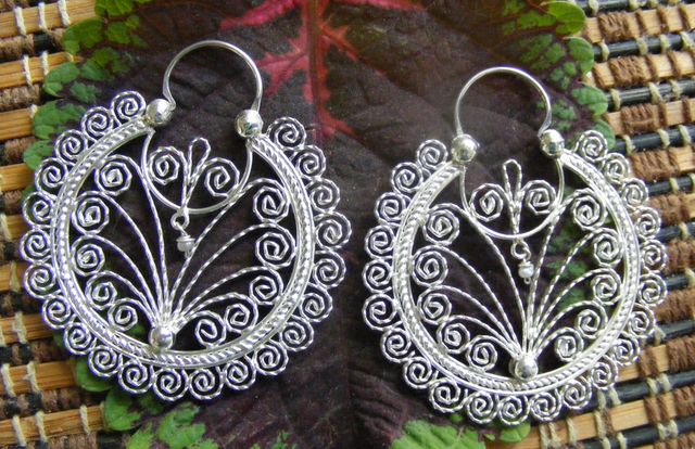 Aretes con Filigrana Torcida